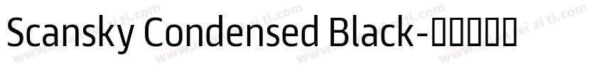 Scansky Condensed Black字体转换